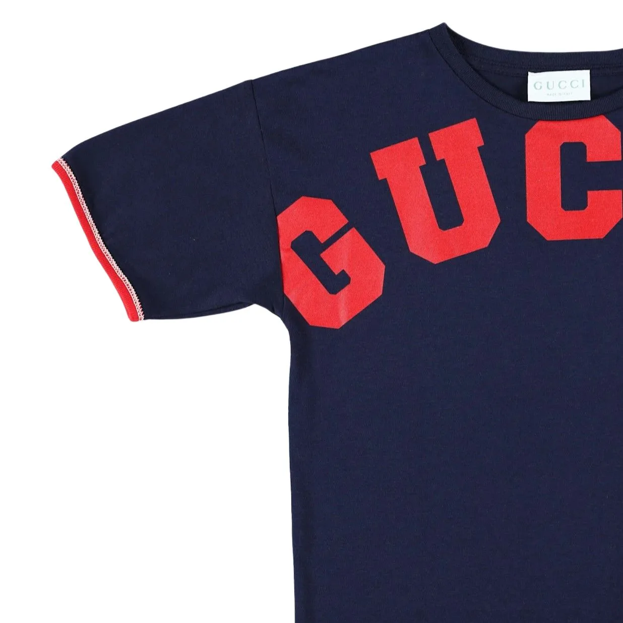 Футболка для детей с круглым вырезом GUCCI, морской синий — фото 4