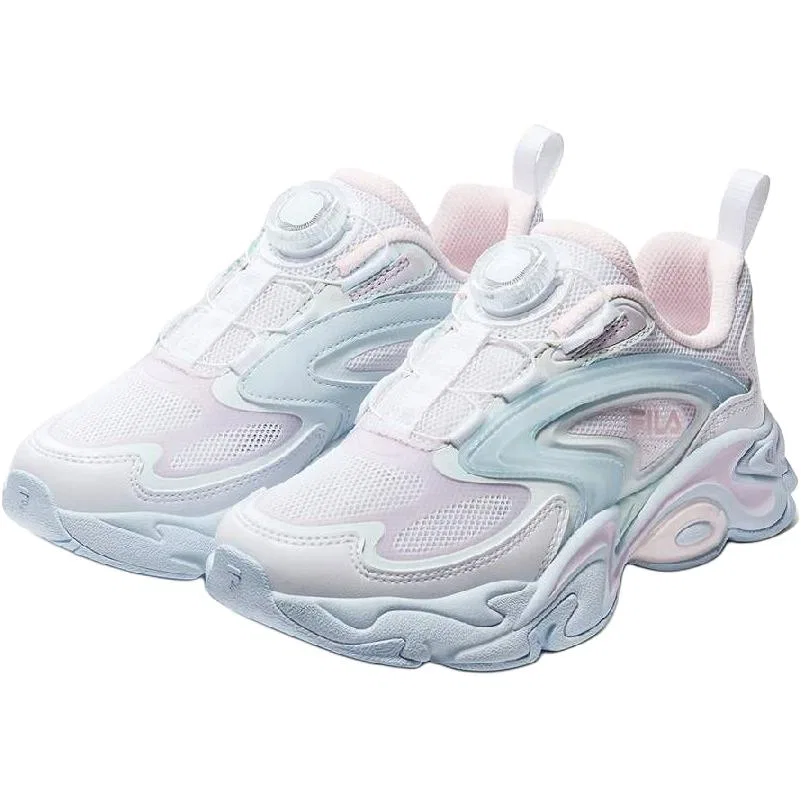 Кроссовки детские Heritage FHT Rebound Breathable Support Low top для бега Light Ice Blue Pink FILA KIDS — фото 4