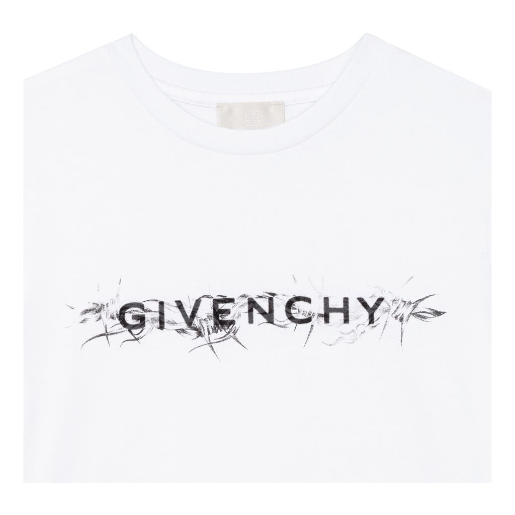 

Белая футболка с логотипом Givenchy, белый