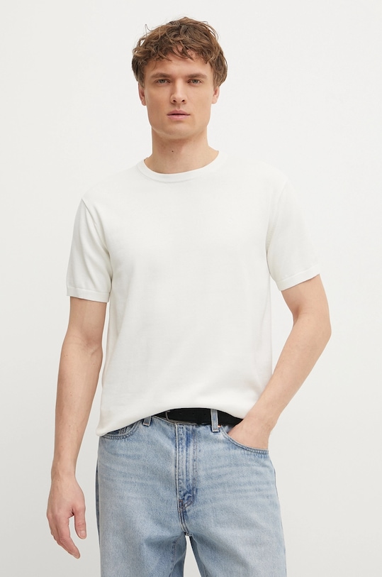 

Хлопковый свитер Calvin Klein, бежевый