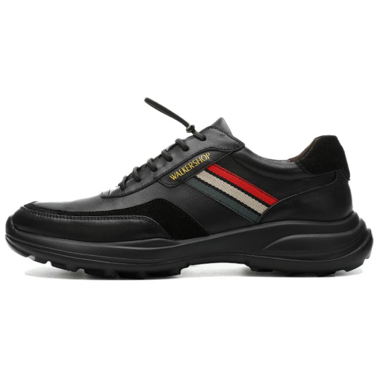 

WALKER SHOP Антискользящие износостойкие мужские повседневные кеды низкие черные, цвет Black