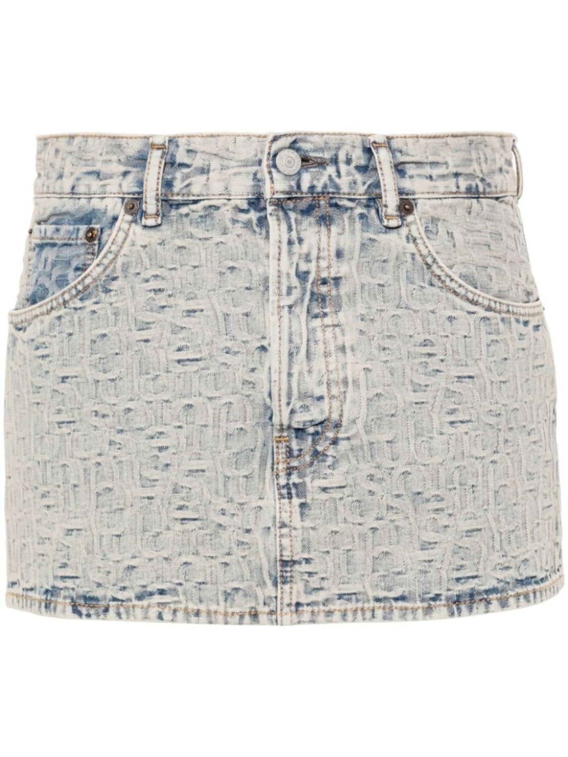 

Acne Studios джинсовая рубашка с монограммой, синий