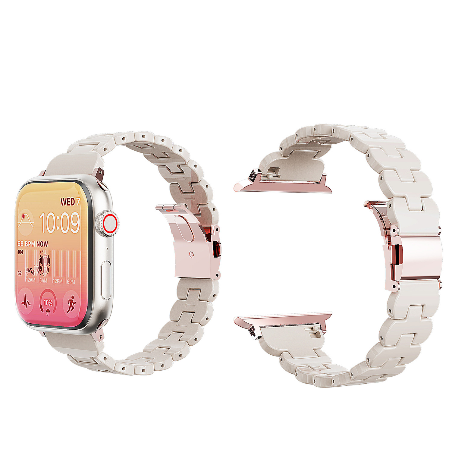 

MSSM Часы Watch Band Apple Compatibility 49mm Material, Starlight