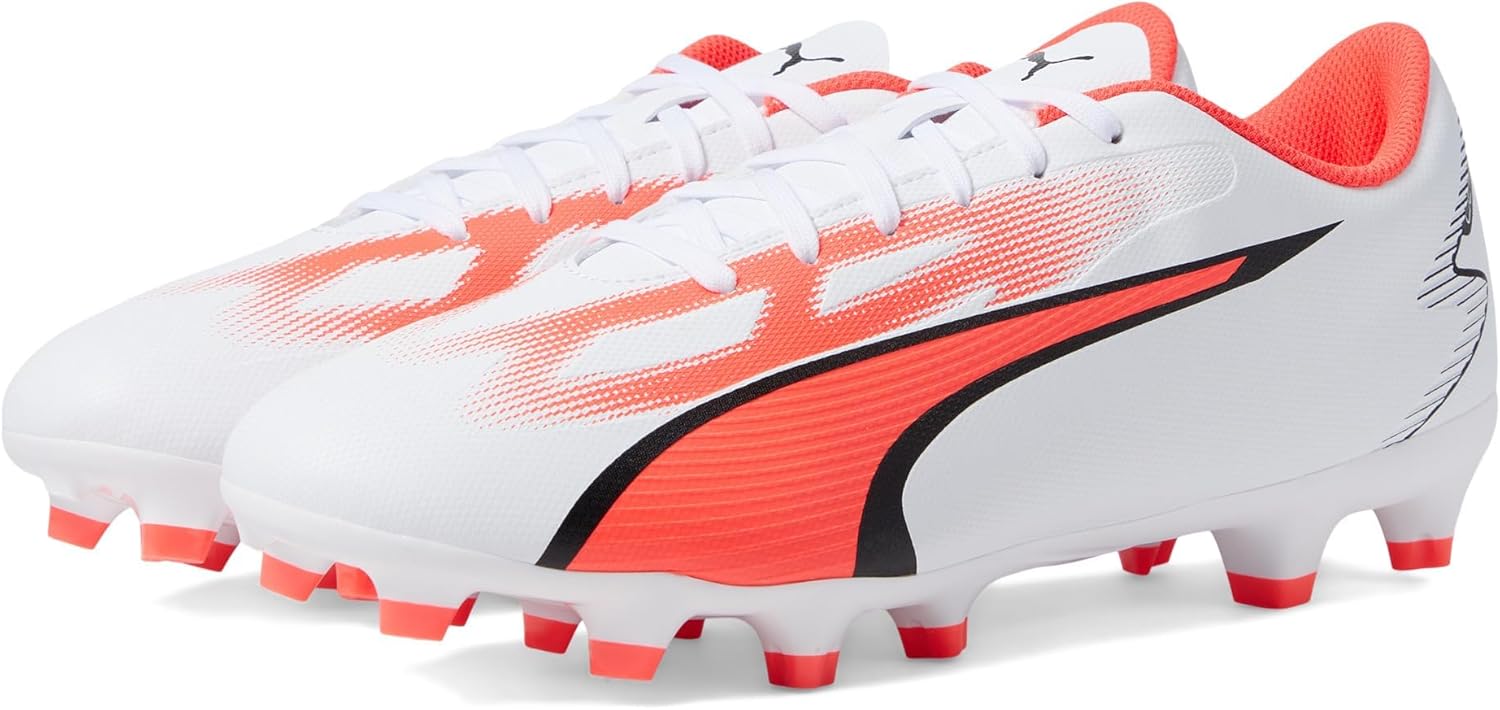 

Футбольные бутсы Puma Mens Ultra Play Firm для игры на твердом искусственном газоне, белый/черный