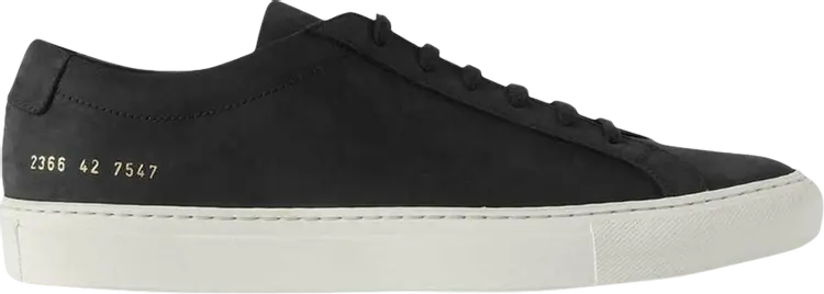 

Кроссовки Common Projects Achilles Low 'Black Nubuck', черный