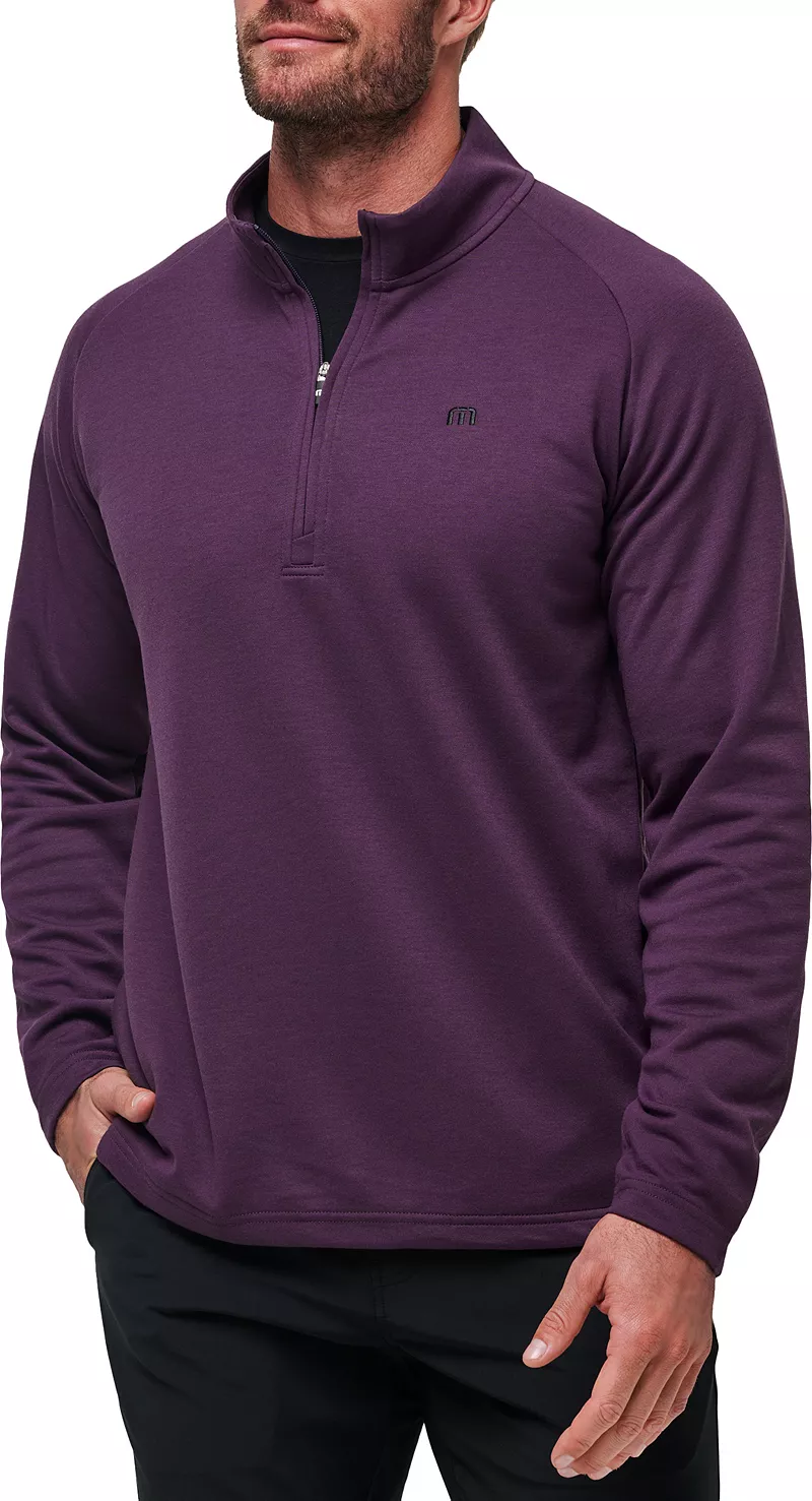 

Мужская модернизированная куртка для гольфа TravisMathew на молнии 1/4, цвет Plum