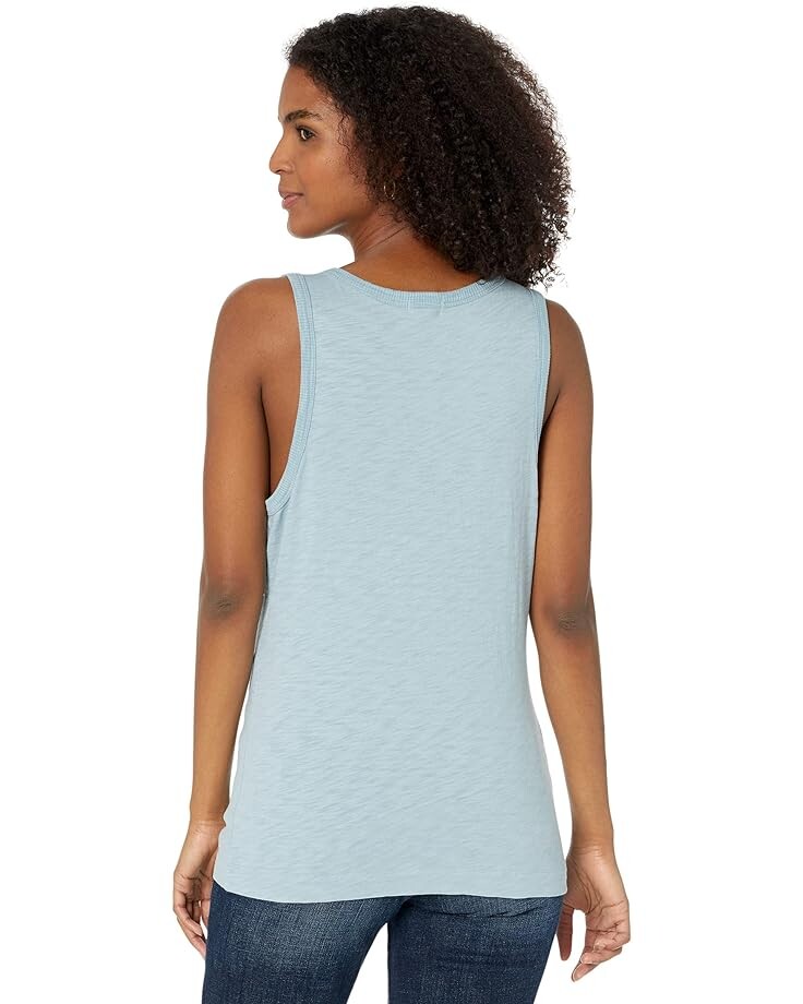 

Топ Dylan by True Grit Soft Slub Cotton Modern Tank Top, цвет Lake