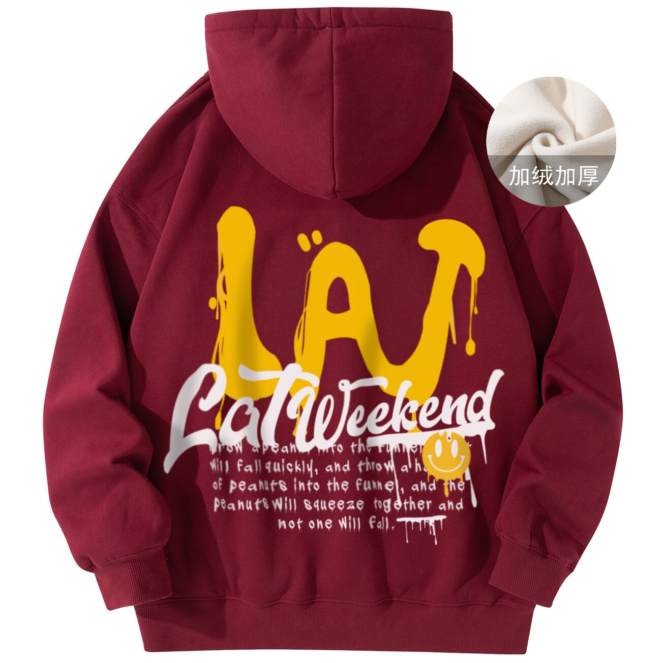 

Толстовка унисекс La'T.Weekend, цвет Burgundy