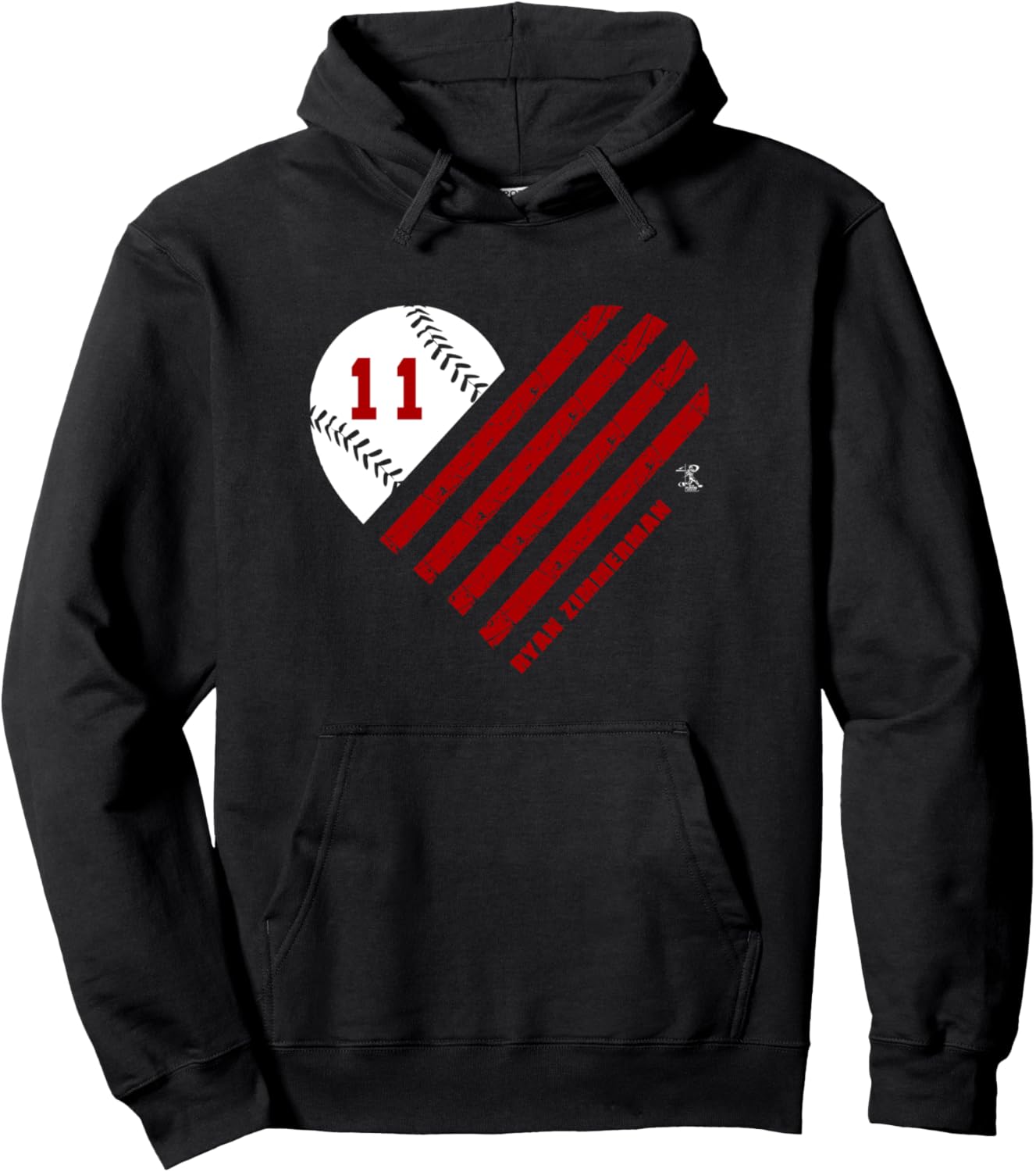 

Худи с принтом «Полосатое сердце» в бейсбольном стиле от Райана Зиммермана, черная Ballpark Mvp, Черный, Худи с принтом «Полосатое сердце» в бейсбольном стиле от Райана Зиммермана, черная Ballpark Mvp