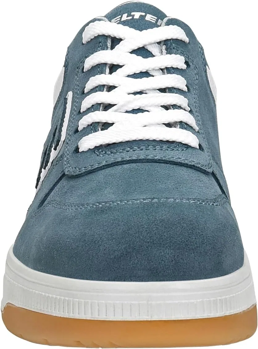 Защитные ботинки ELTEN JAMAIN XXST Jeans Low ESD S2 для мужчин и женщин, кожаные, со стальным носком, легкие, спортивные, сине-белые — фото 4