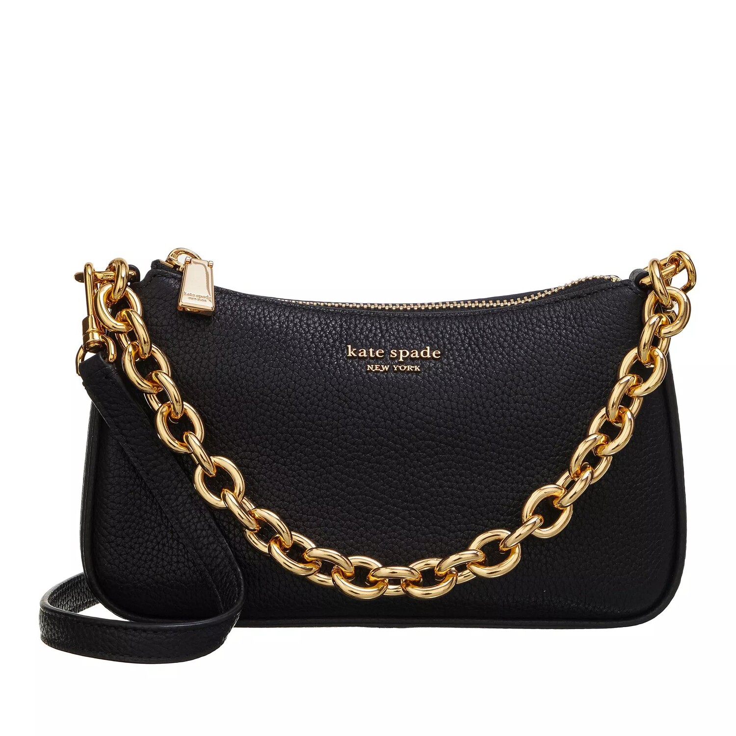 

Маленькая сумка через плечо трансформер jolie из шагреневой кожи Kate Spade New York, черный