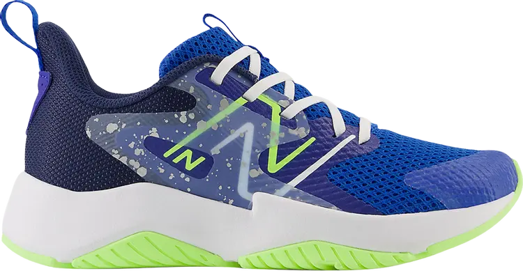 

Кроссовки Rave Run v2 Big Kid 'Team Royal Paint Splatter', синий