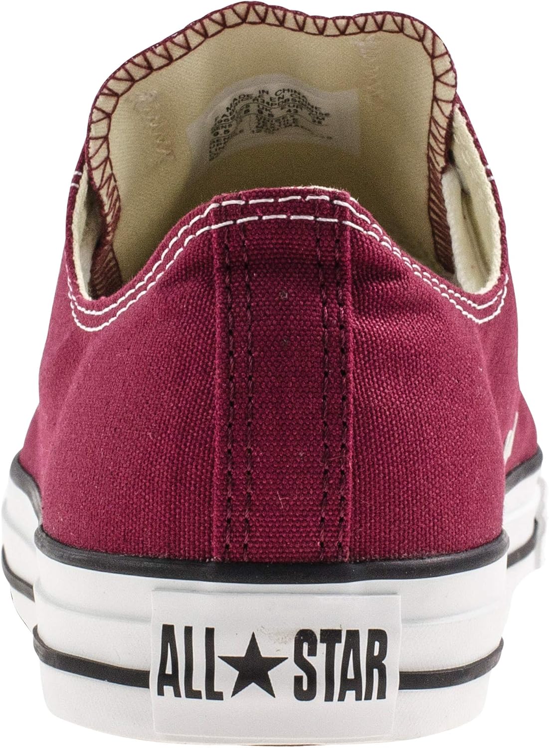 Converse мужские кроссовки Chuck Taylor All Star Low Top, Maroon — фото 2