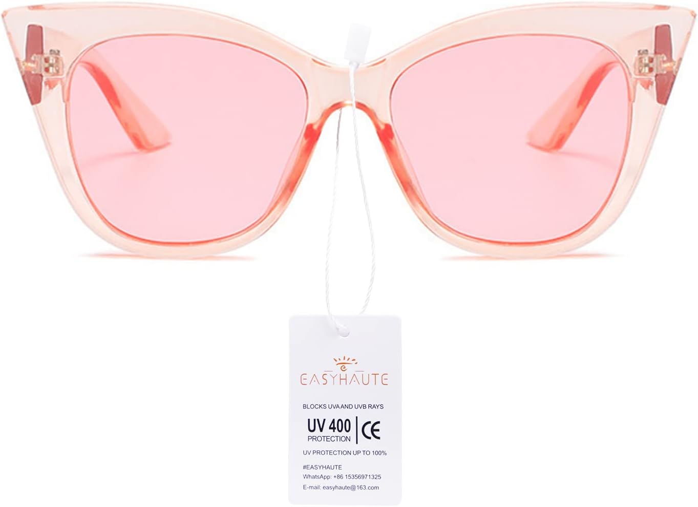 

Солнцезащитные очки EASYHAUTE «Кошачий глаз» для женщин, ретро-оправа «Кошачий глаз» — винтажные солнцезащитные очки 90-х с защитой UV400, стильные очки для небольшого лица, Pink