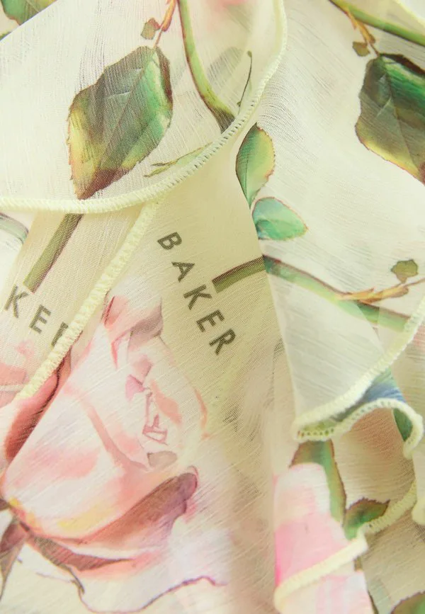 Комбинезон прямого кроя с завязками на шее и широкими штанинами Baker By Ted Baker, Lemon Yellow — фото 3