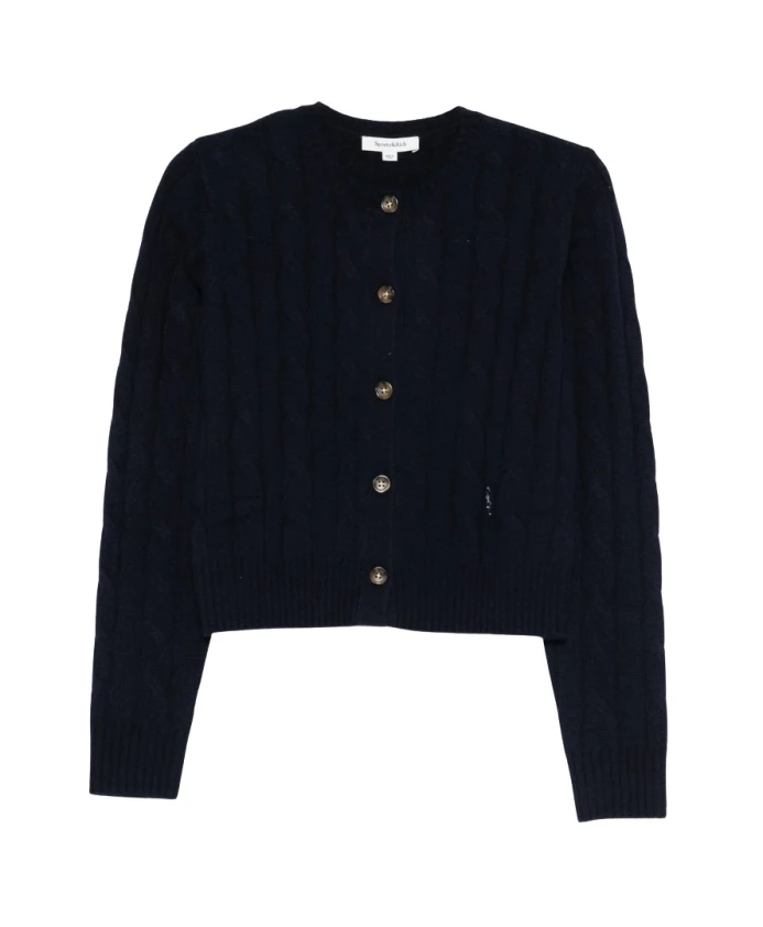 

Кардиган из кашемира с косами Src Sporty & Rich, синий