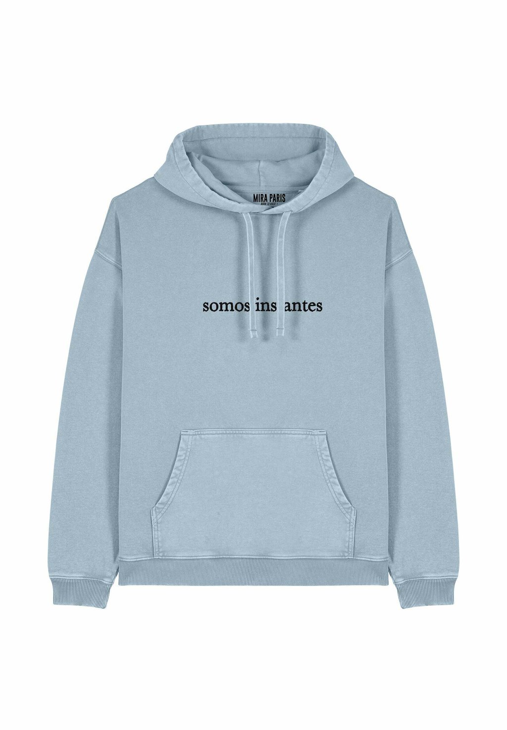 

Толстовка SOMOS INSTANTES EMBROIDERY UNISEX VINTAGE - Hoodie Mira Paris, светло-голубой