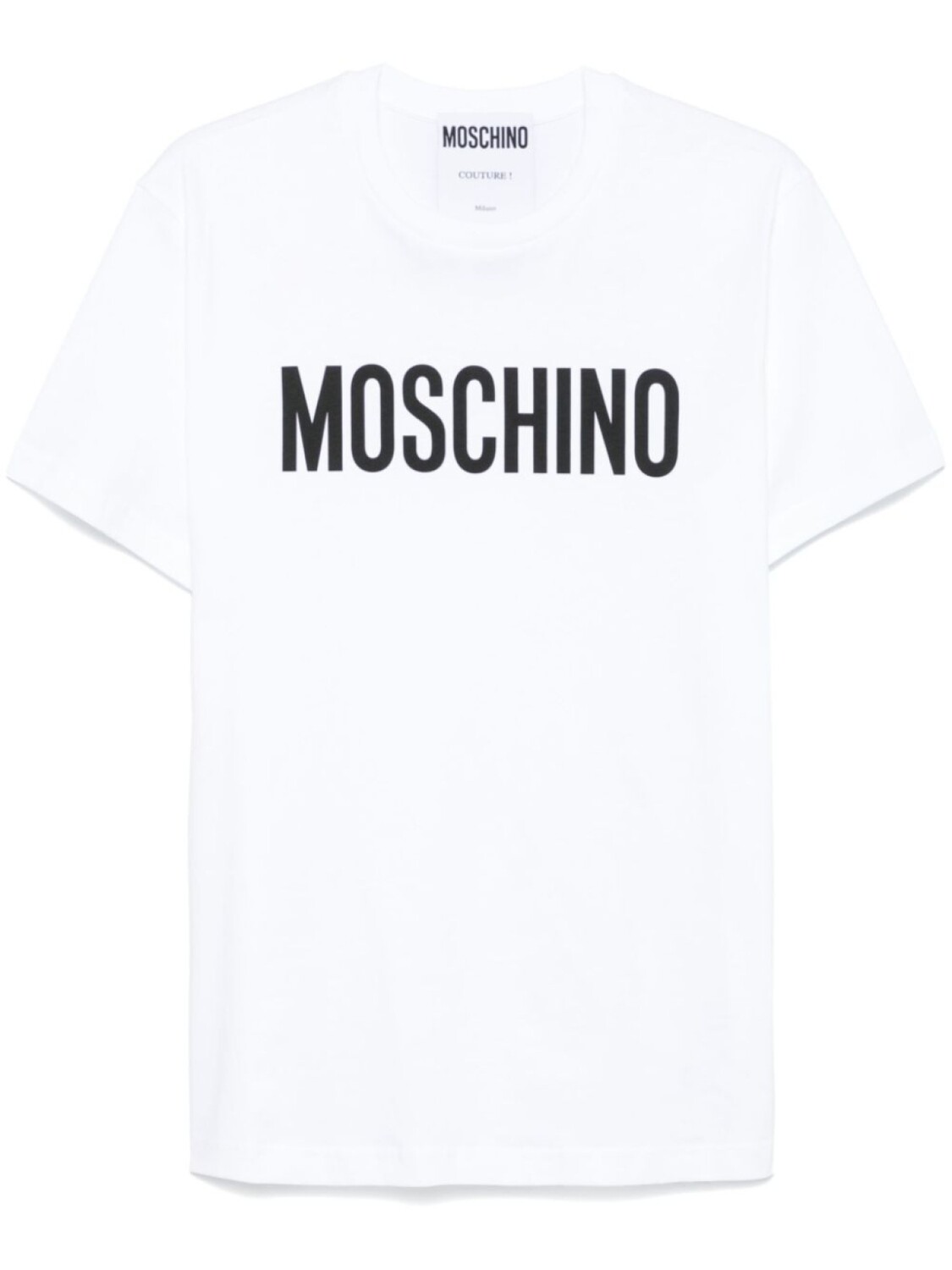

Футболка с принтом логотипа Moschino, белый