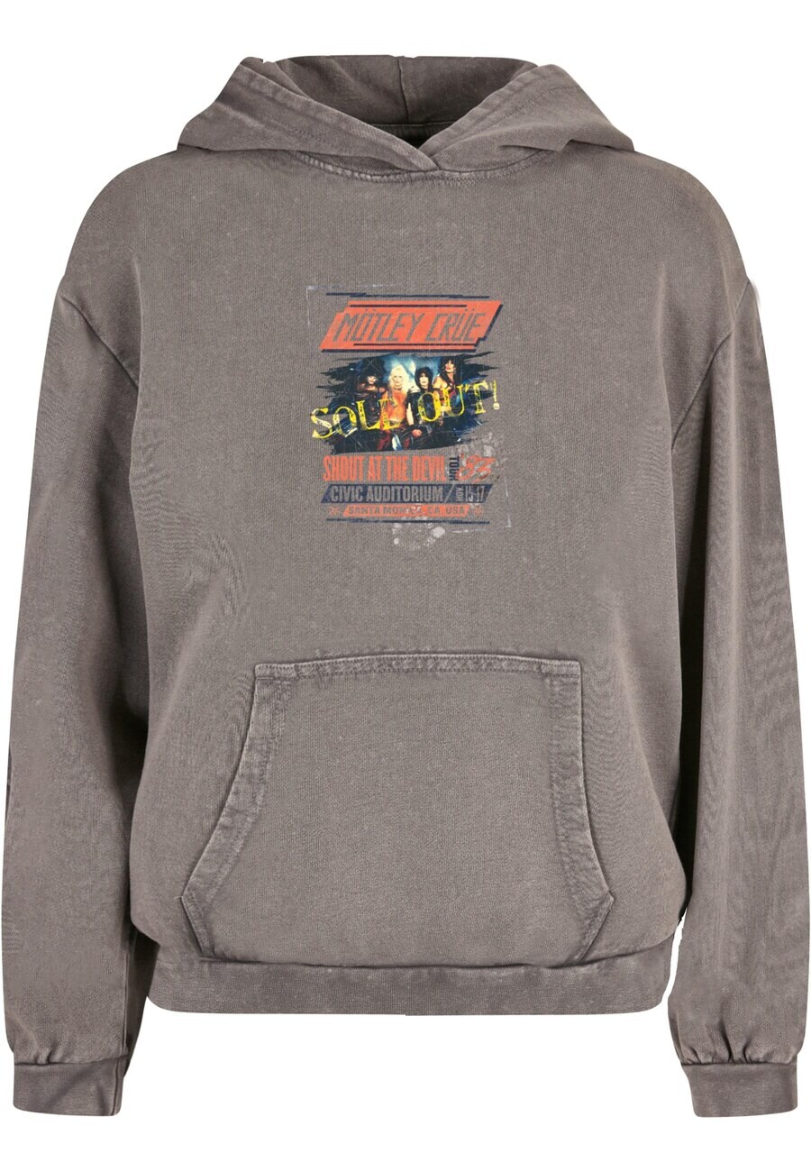 

Толстовка с капюшоном Merchcode Sweatshirt Motley Crue - SATD Tour, серый