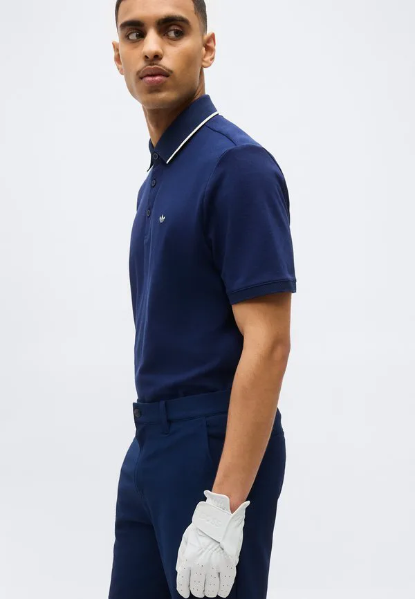 Однотонная рубашка поло Adidas Golf Originals, Night Indigo/Chalk White — фото 4