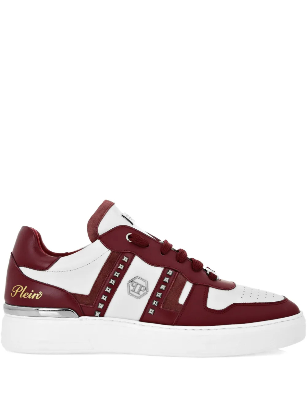 

Philipp Plein кеды с заклепками, красный