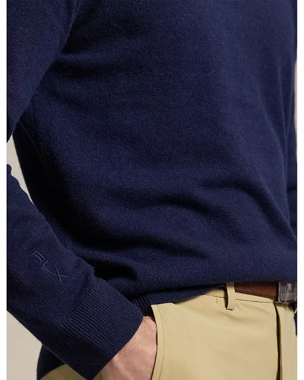 Кашемировый свитер с капюшоном, который можно стирать. Polo Ralph Lauren, Navy/Navy — фото 4