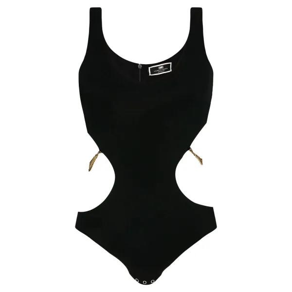 

Тонкое подтянутое боди Elisabetta Franchi, черный