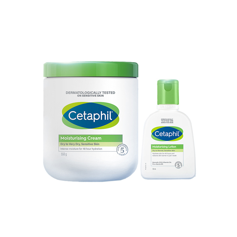 Cetaphil Набор увлажняющих кремов для ухода за кожей: стабилизирующий, увлажняющий и питательный эффект, 550 г + 118 мл — фото 4
