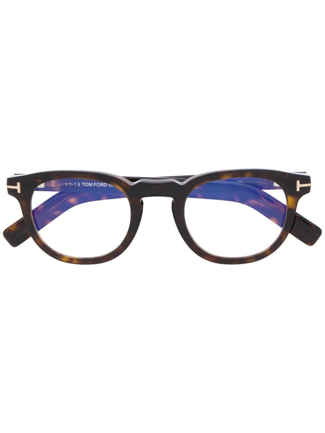 

TOM FORD Eyewear очки в круглой оправе, коричневый