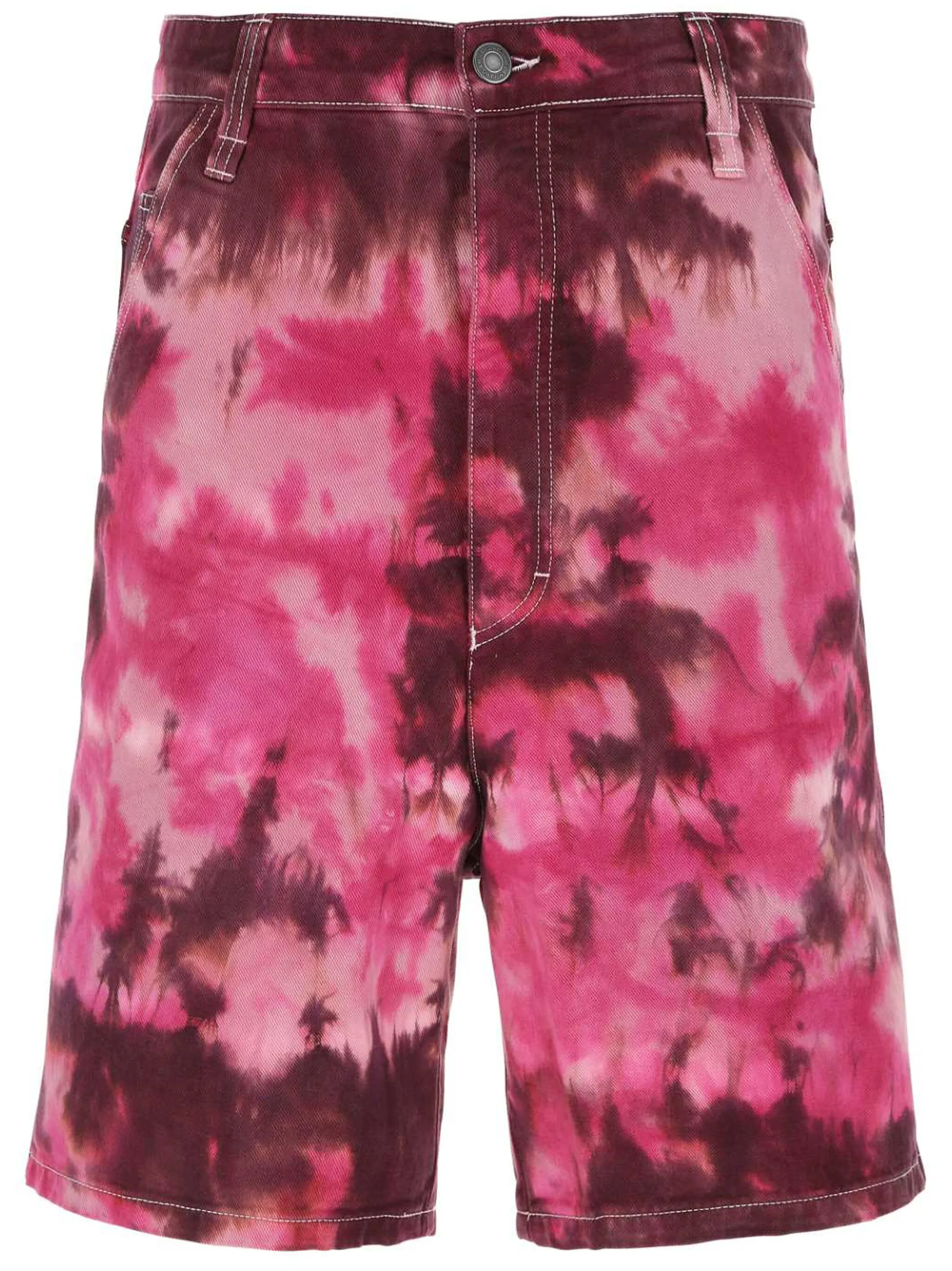 

Шорты Alex с принтом тай-дай Ami Paris, розовый