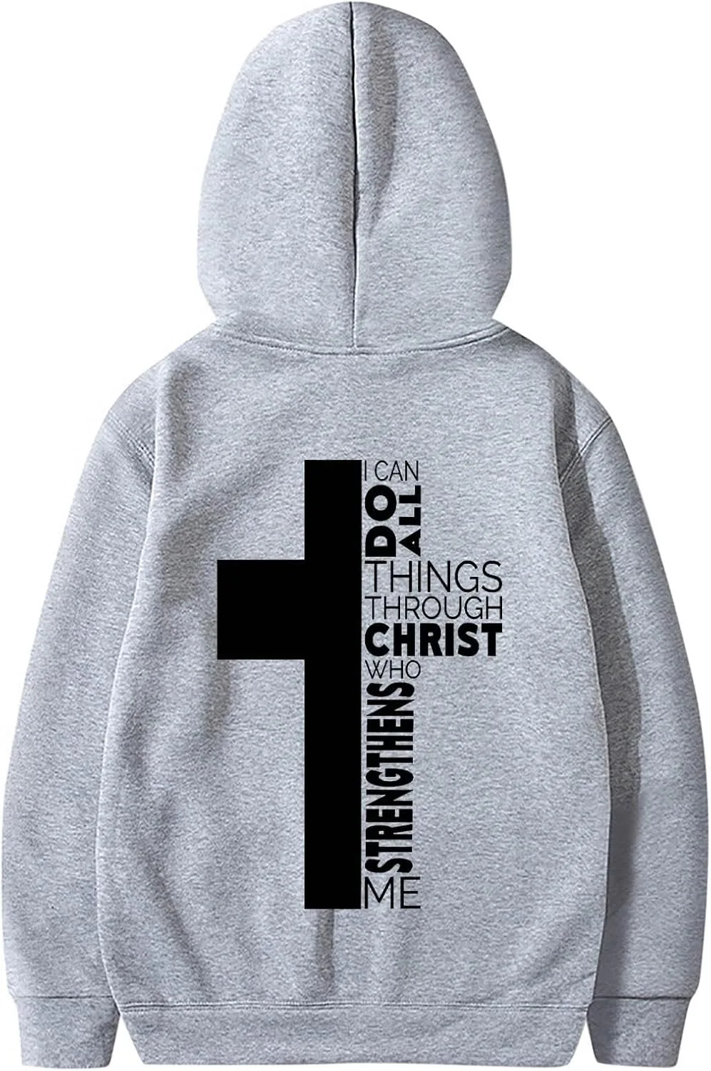 

Худи Christian для мужчин с графикой и карманами