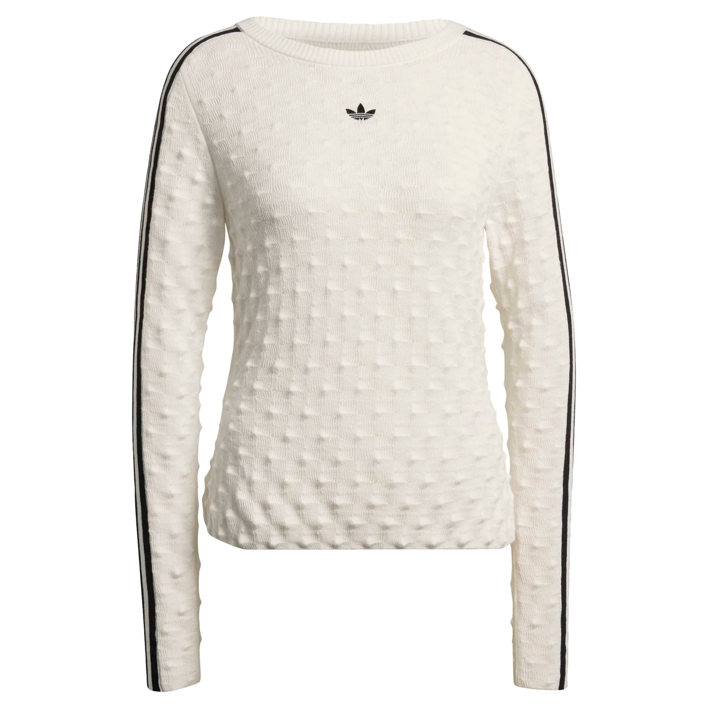 Adidas Originals Свитер 'SLIM SOLID SPIKE KNIT' в цвете White