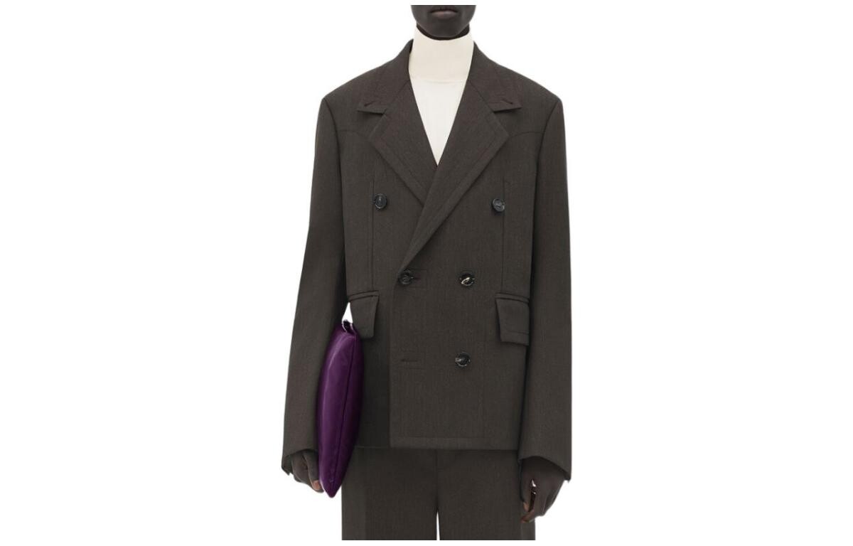 

Деловой костюм мужской черный Bottega Veneta, черный