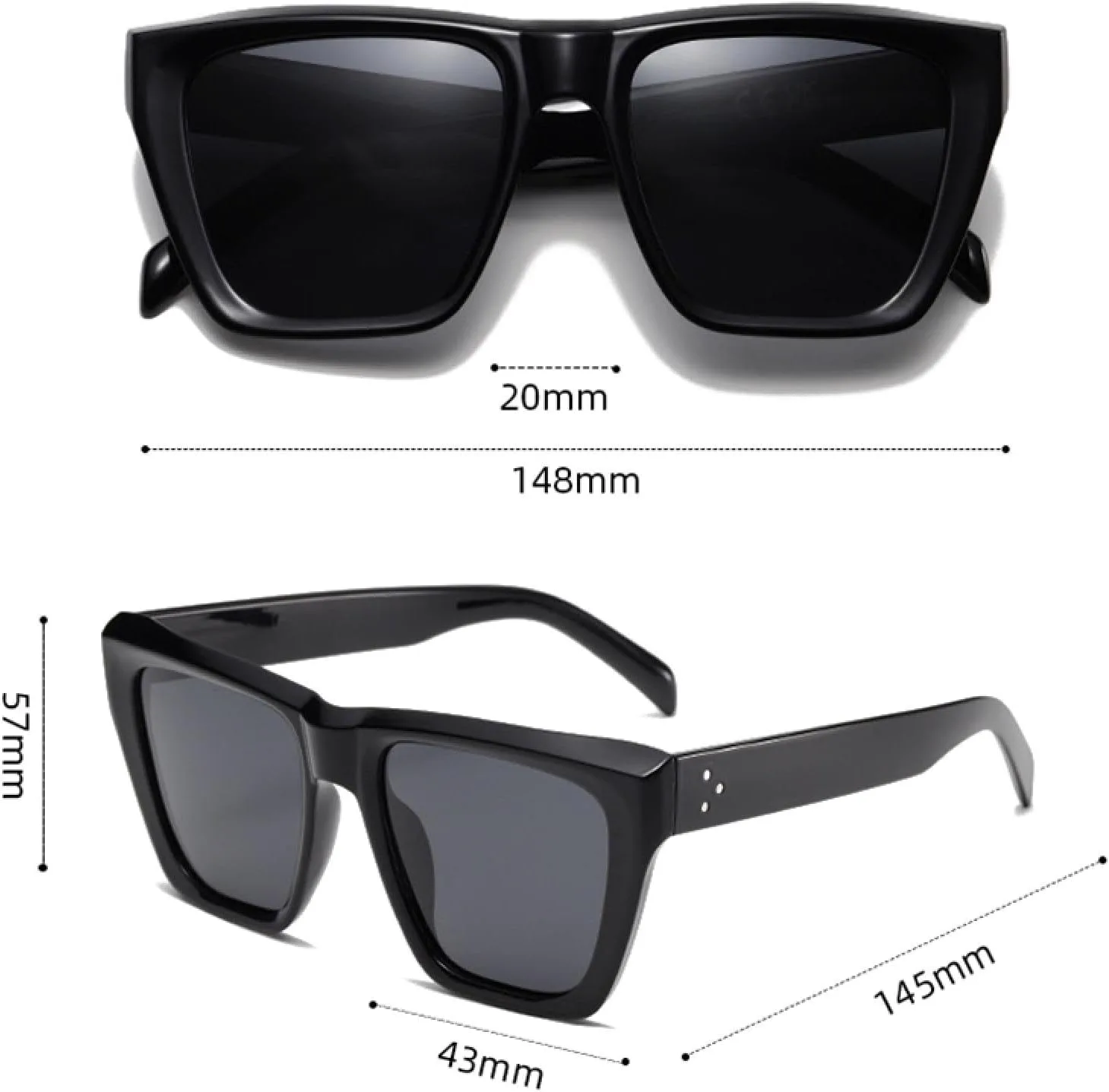 

Ретро большие солнцезащитные очки «кошачий глаз» для женщин, модные, с градиентным переходом цвета, защита от УФ-излучения UV400 для мужчин HHZZYVY, Black Gray