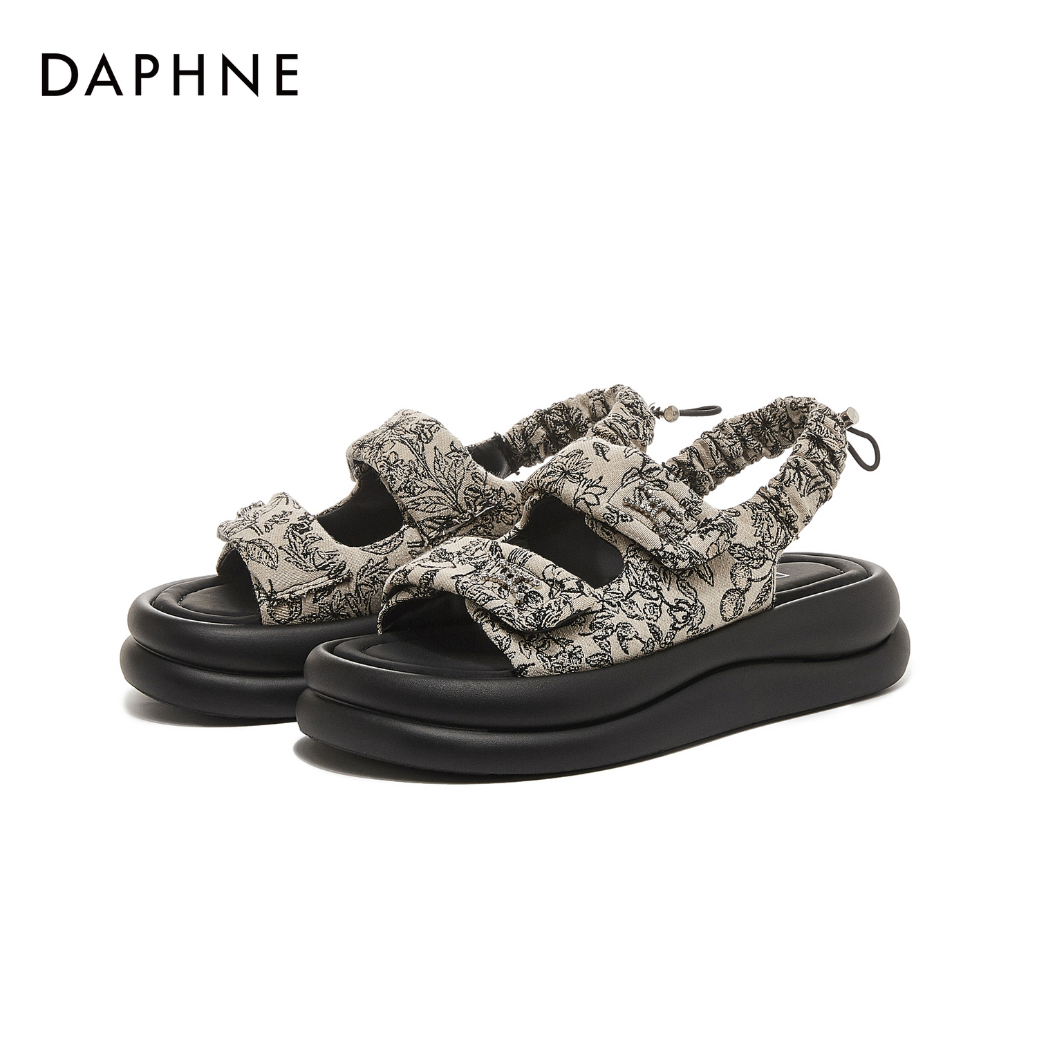 DAPHNE Женские сандалии на одной застежке бежевые, цвет Beige — фото 2