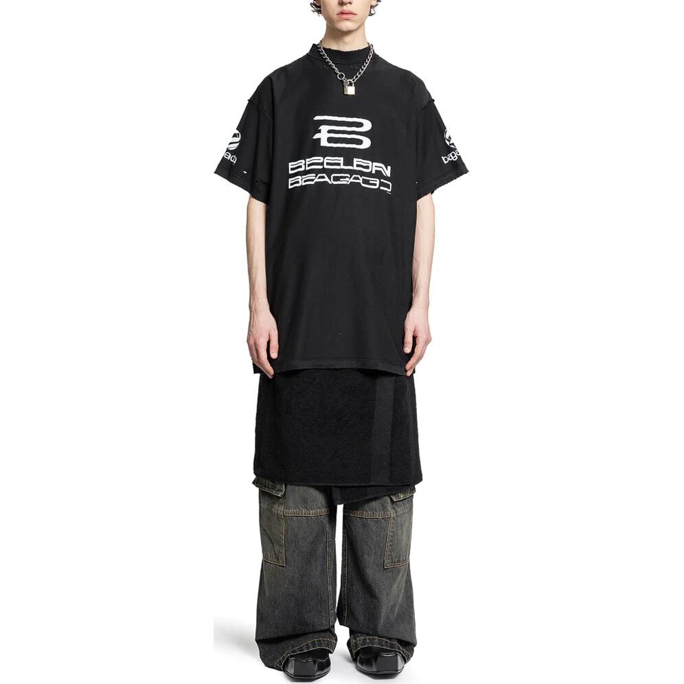 Футболка мужская Balenciaga Ai Generated Crewneck, черный — фото 3