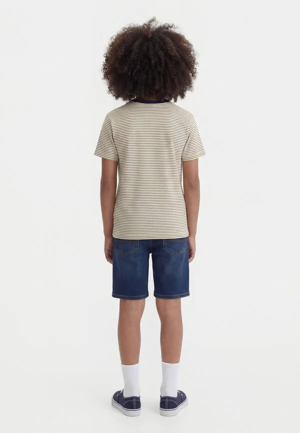 Футболка с принтом «полоса жизни» от osjfred Only & Sons Junior, Off-White/Dark Blue — фото 2