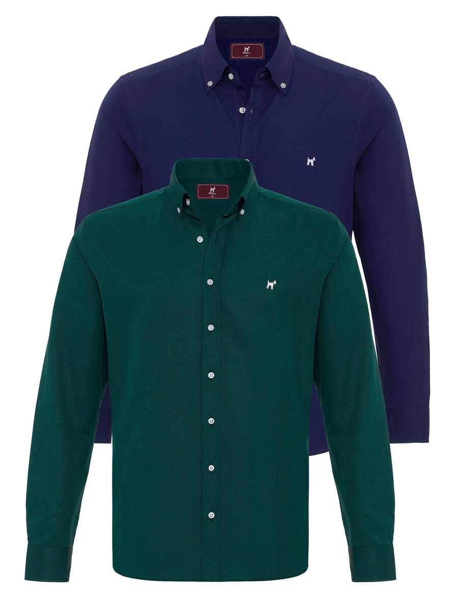 

Рубашка обычного кроя на пуговицах Williot, цвет Dark blue/Green