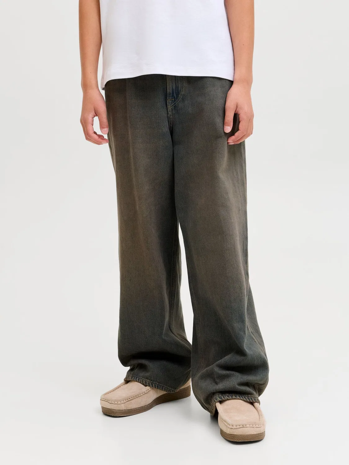 Джинсы широкие, Blue Denim, JACK & JONES Junior — фото 3