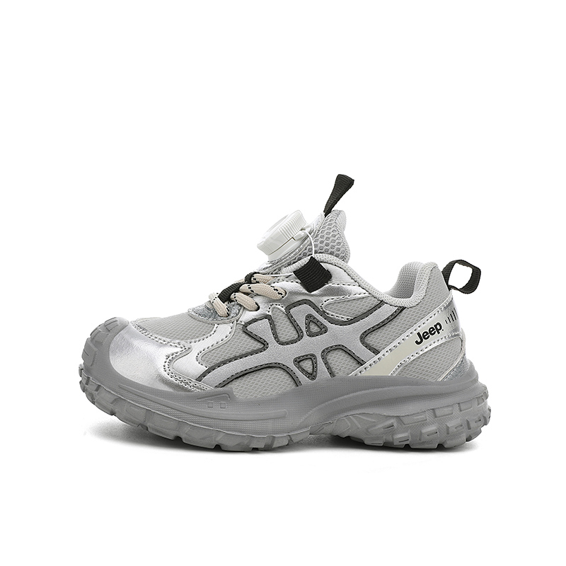 Jeep Кроссовки для бега Running Collection из синтетической кожи, устойчивые к истиранию, дышащие, с противоскользящей подошвой, низкие, детские — фото 3