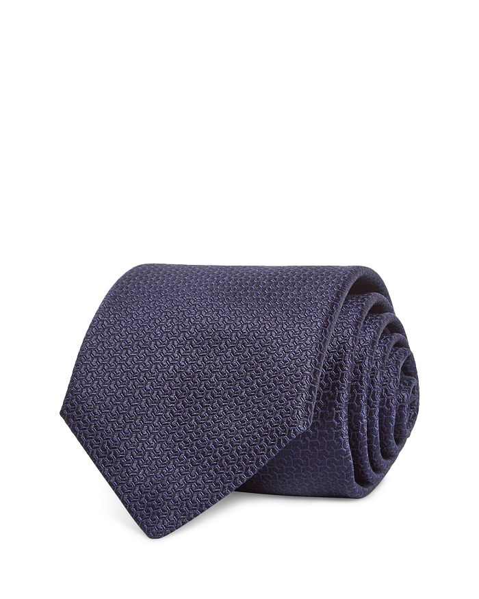

Шелковый классический галстук Neat Tie Canali, синий