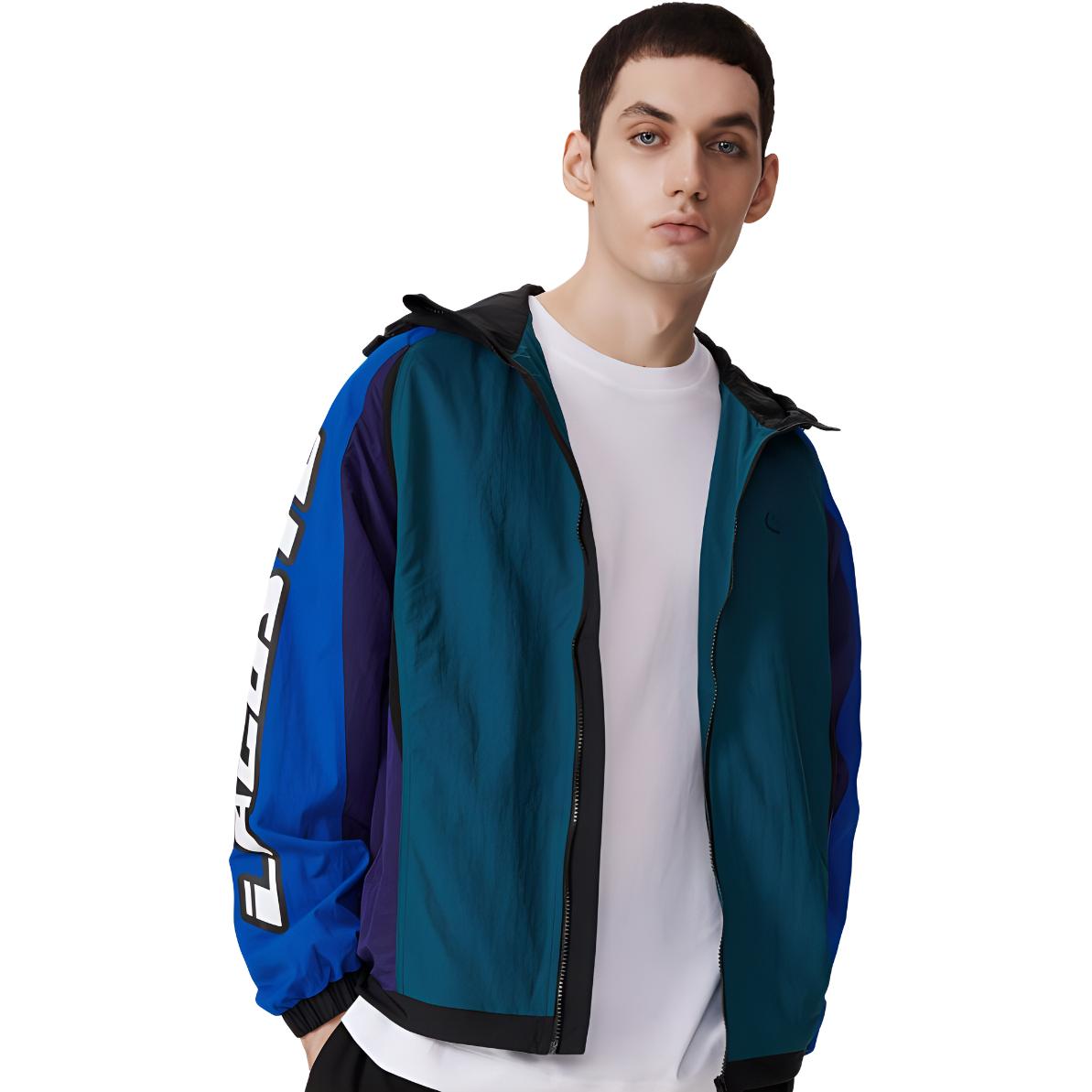

LACOSTE Куртка мужская зеленая синяя фиолетовая черная разноцветная, Green Blue Purple Black Multicolor