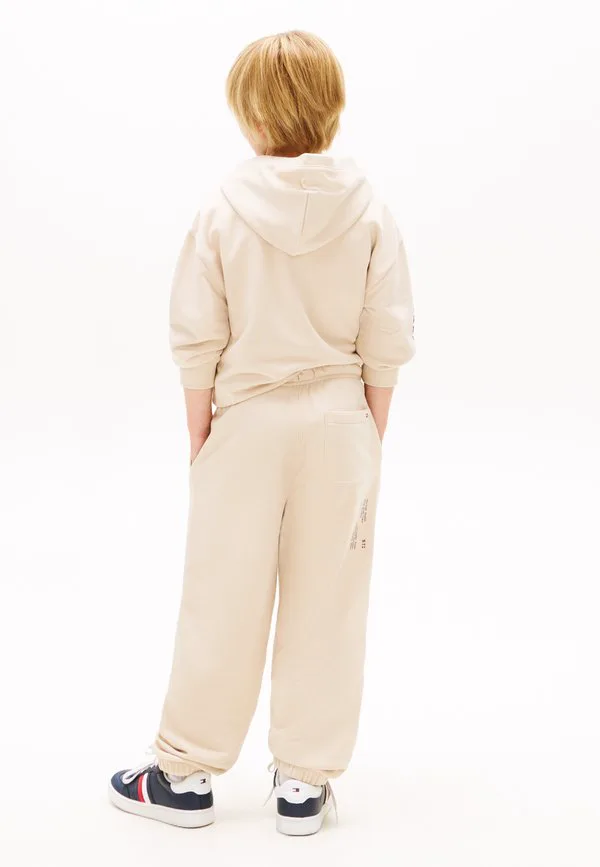 Спортивные штаны из махровой ткани с волнистым логотипом в виде флага Tommy Hilfiger, Classic Beige — фото 3