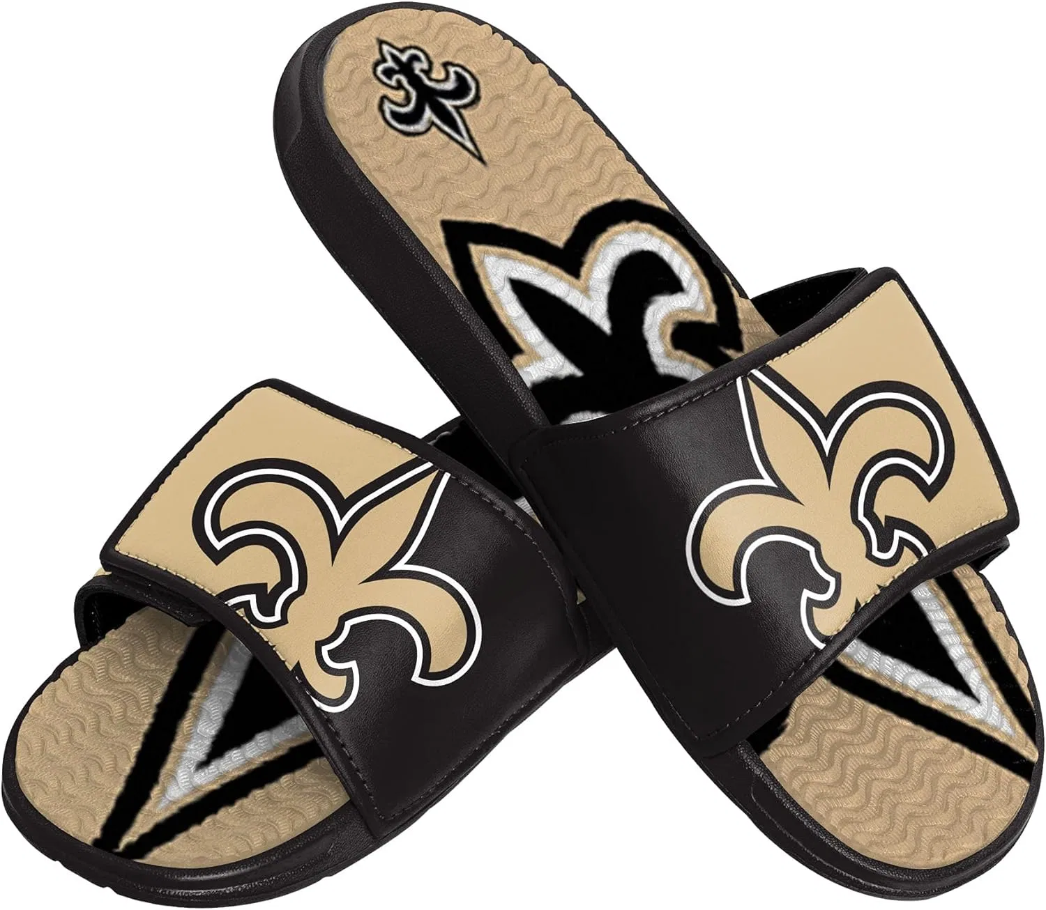 Мужские спортивные тапочки FOCO Legacy Velcro Sport Slide New York Giants Legacy Sport с застежкой-липучкой - размер Large, Colour Block Big Logo.