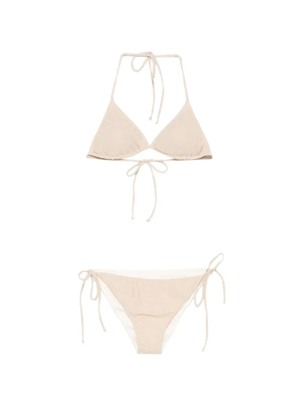 Бикини Leah с эффектом глиттера MC2 Saint Barth Kids, бежевый