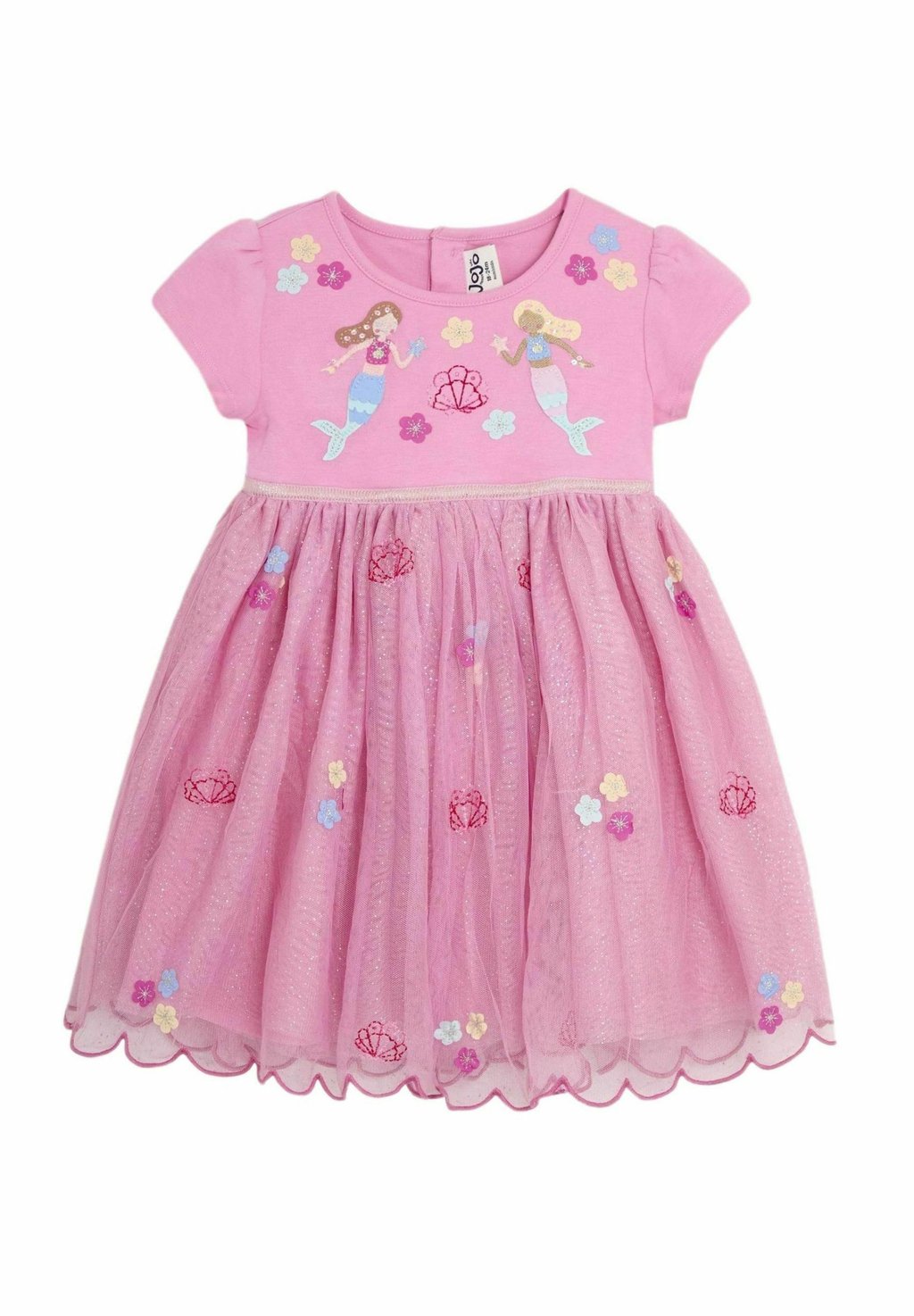 

Элегантное платье REGULAR FIT APPLIQUÉ JoJo Maman Bébé, фуксия