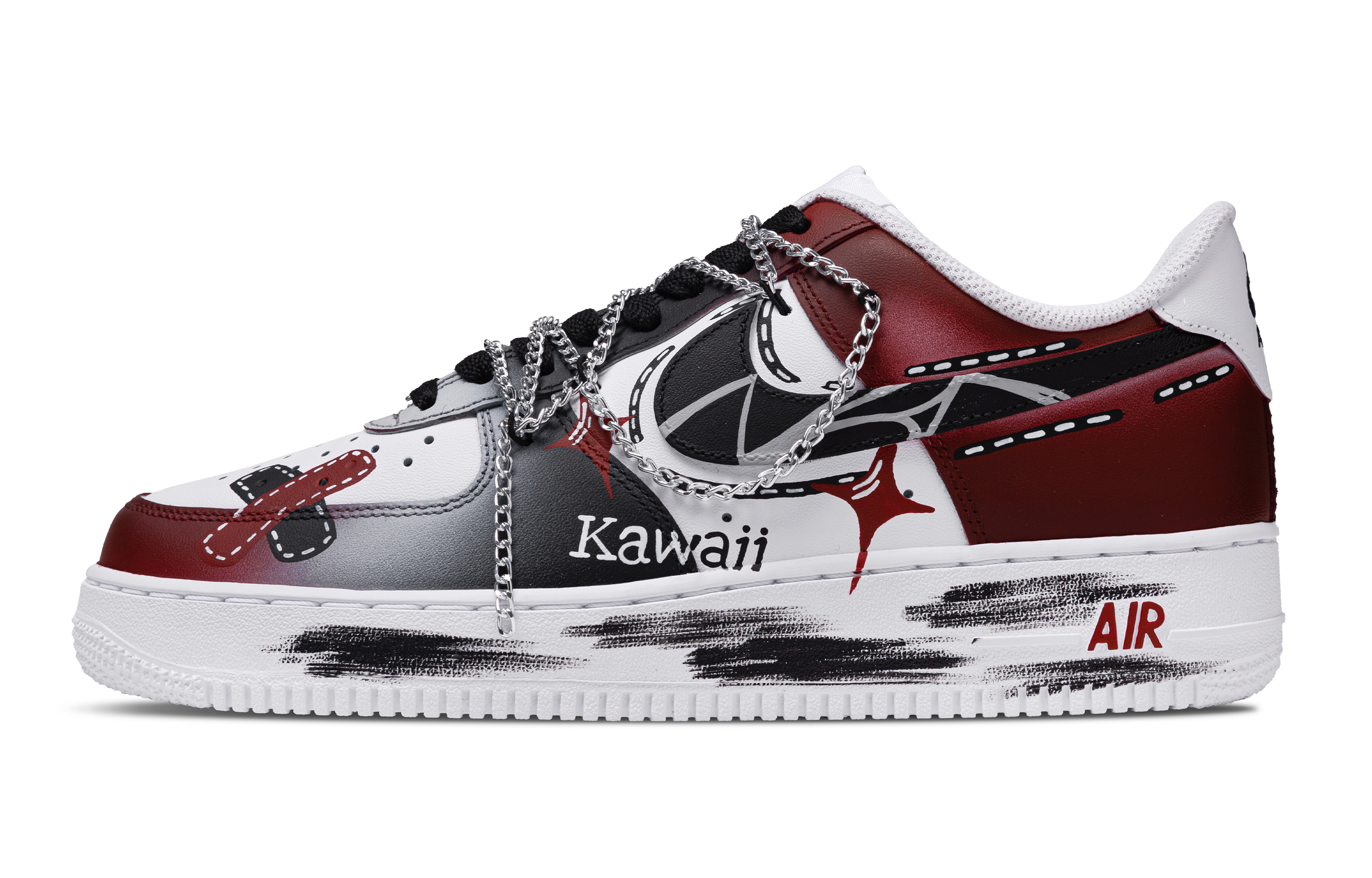 

Nike Кроссовки Air Force 1 Balance Low Top для скейтбординга, мужские, черные