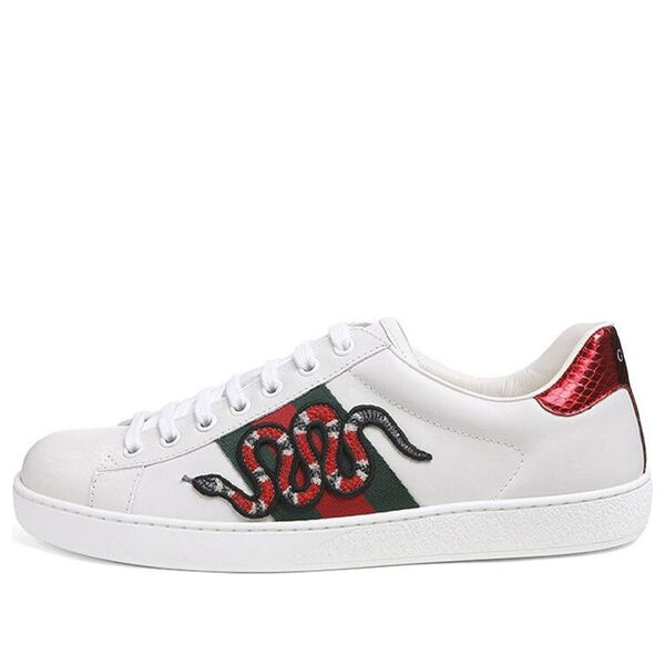 

Кроссовки ace embroidered 'snake' Gucci, белый