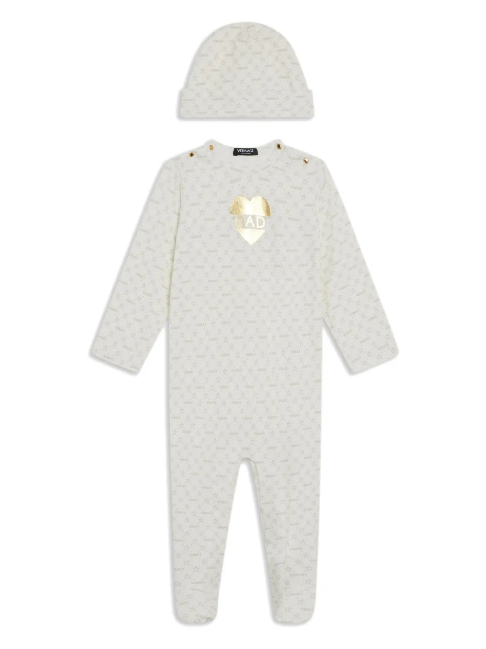 

Костюм с принтом Versace Kids, белый