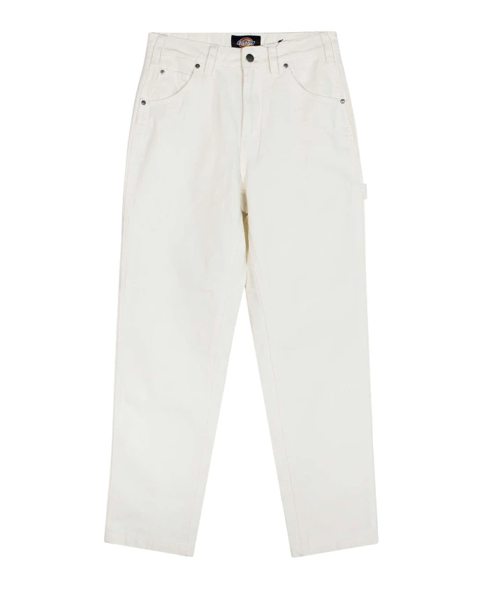 

Хлопчатобумажные рабочие брюки, тройная строчка, петля для молотка. Dickies, белый